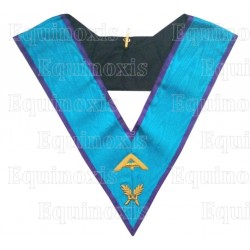 Masonic Officer's collar – Memphis-Misraim – Senior Warden – Hand embroidery