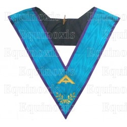 Masonic Officer's collar – Memphis-Misraim – Senior Warden – Machine embroidery