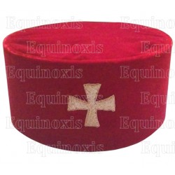 Toque maçonnique – Knights Templar (KT) – Toque du Temple – Size 58
