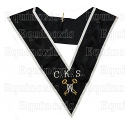 Masonic Officer's collar – ASSR – 30th degree – CKS – Grand Trésorier – Machine-embroidered