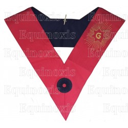 Masonic collar – Grand French Chapter – Very Wise Atarsatha – Hand embroidery