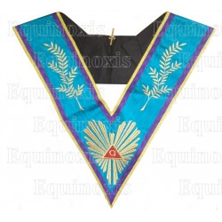 Masonic collar – Memphis-Misraim – Past Worshipful Master – Version Robert Ambelain – Machine embroidery